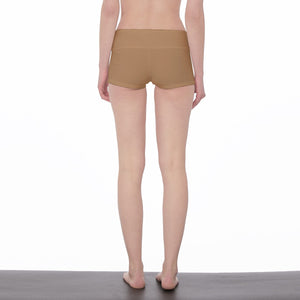 Certified Simple Logo Nude Women's Yoga Shorts
