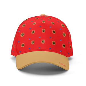 Certified wreaths & Flags  monogram print Cap Red