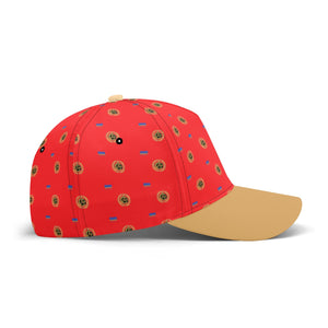 Certified wreaths & Flags  monogram print Cap Red