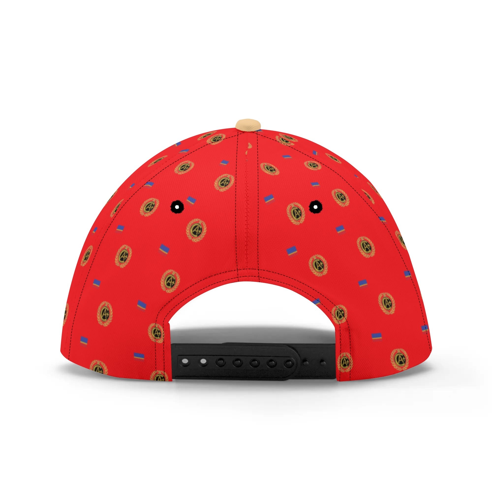 Certified wreaths & Flags  monogram print Cap Red