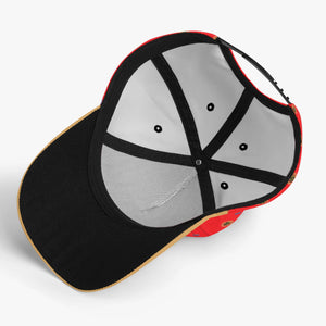 Certified wreaths & Flags  monogram print Cap Red