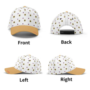 Certified wreaths & Flags  monogram print Cap Wht