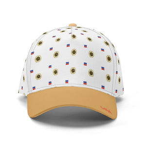 Certified wreaths & Flags  monogram print Cap Wht