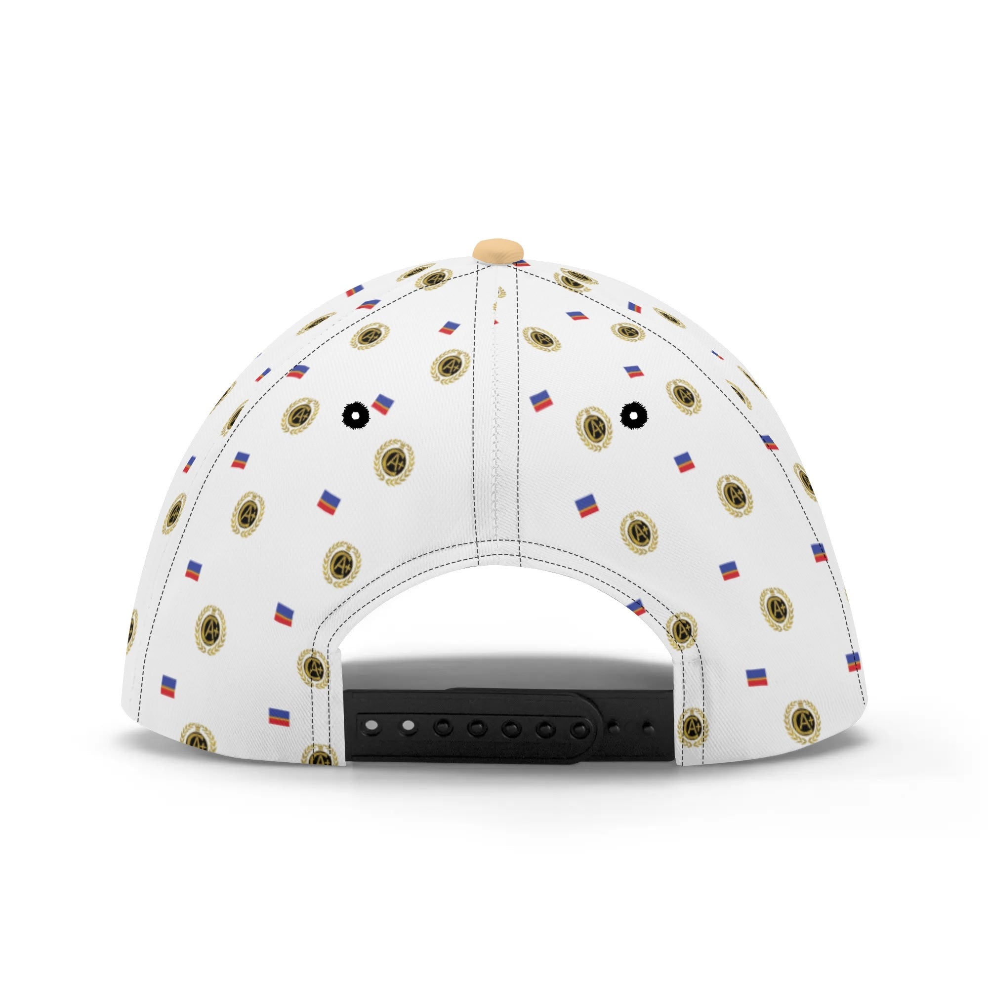 Certified wreaths & Flags  monogram print Cap Wht