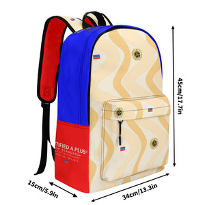 Certified A plus Finishline Leather School Backpack nude wave