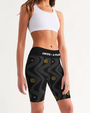 Certified The Wave BlK Mid-Rise Bike Shorts