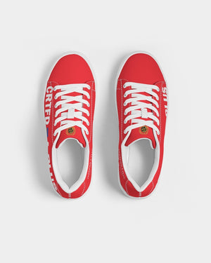 CERTIFIED AD RED Leather Sneaker