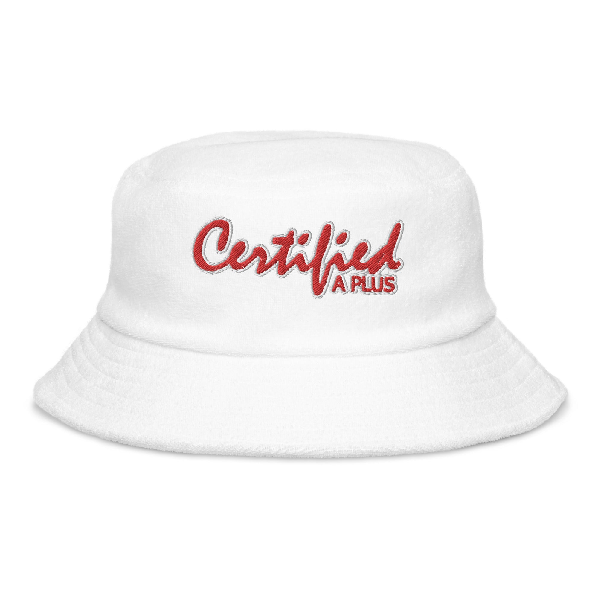 Certified Signature  terry cloth bucket hat