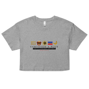 certified the brand Women’s crop top