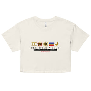 certified the brand Women’s crop top