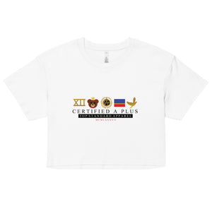 certified the brand Women’s crop top
