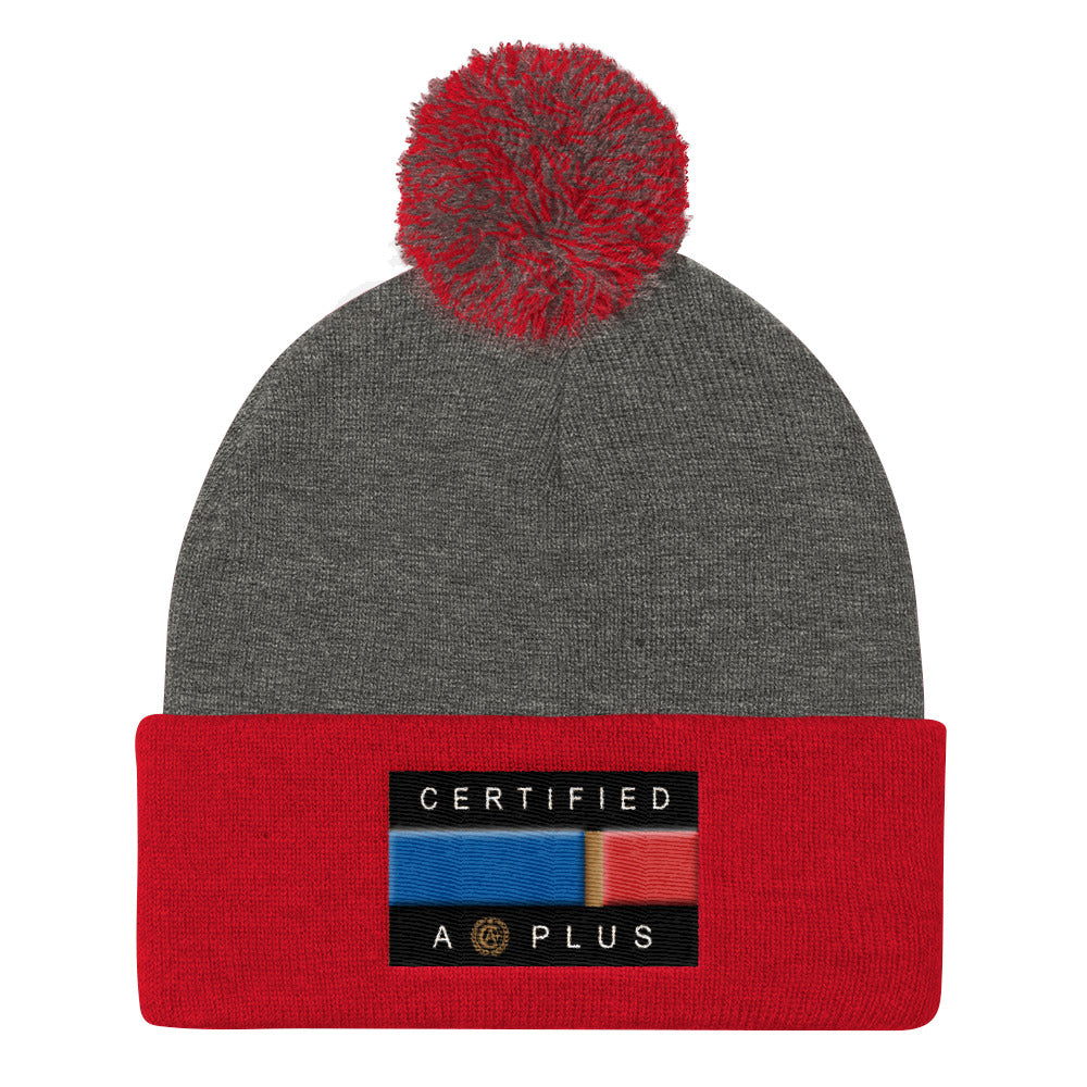 Certified Flag Pom Pom Beanie