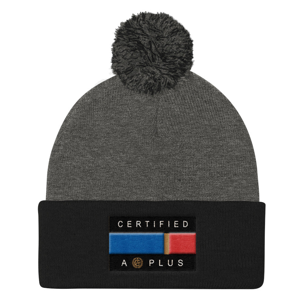 Certified Flag Pom Pom Beanie