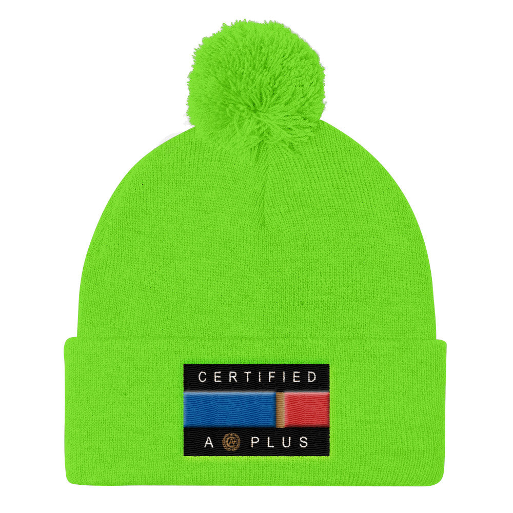 Certified Flag Pom Pom Beanie