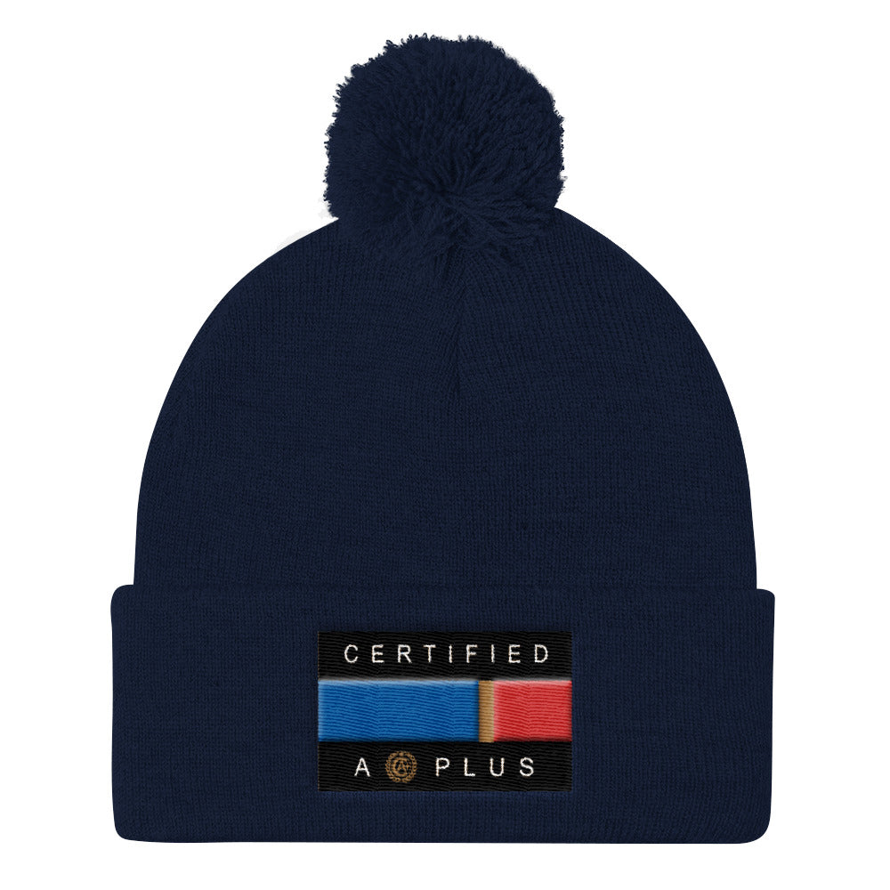 Certified Flag Pom Pom Beanie