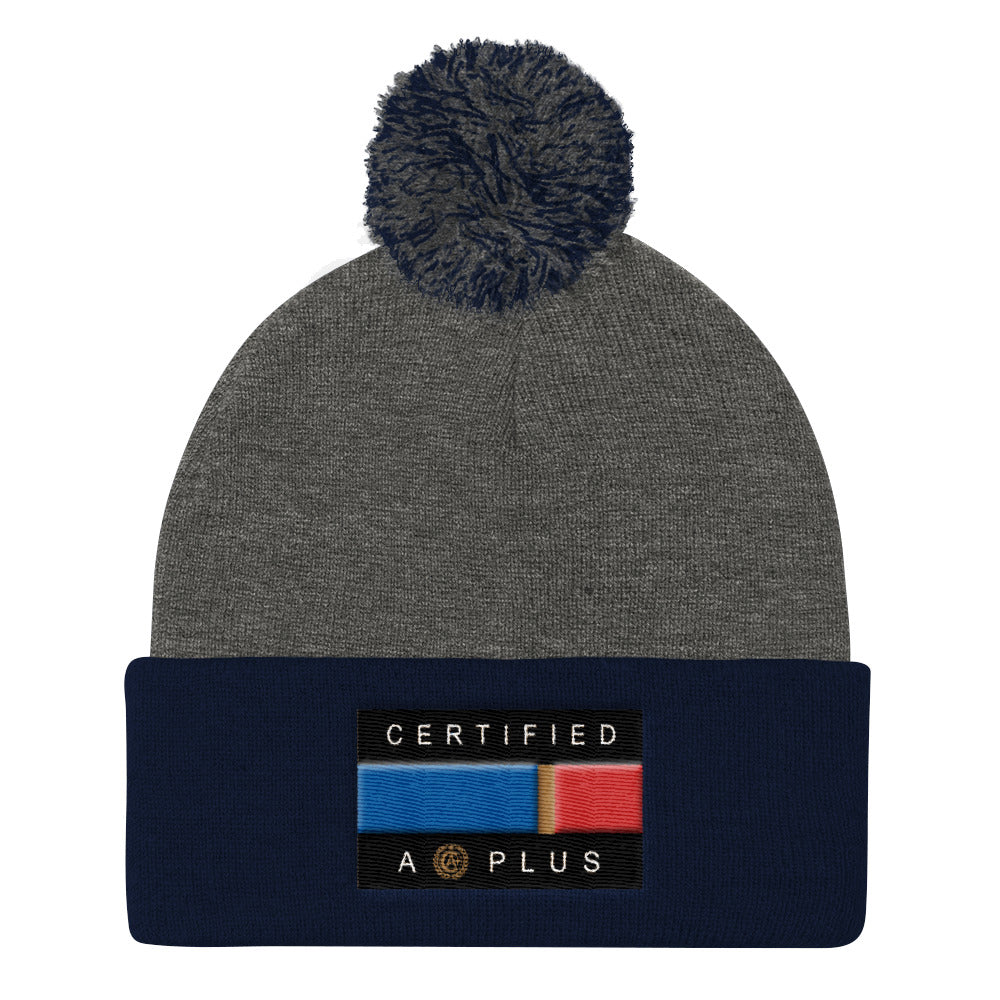 Certified Flag Pom Pom Beanie