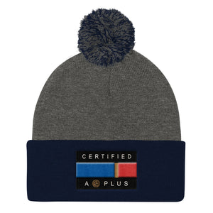 Certified Flag Pom Pom Beanie