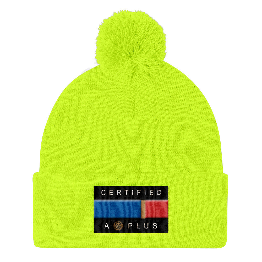 Certified Flag Pom Pom Beanie