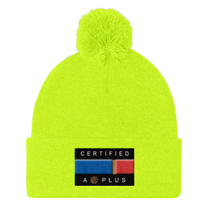 Certified Flag Pom Pom Beanie