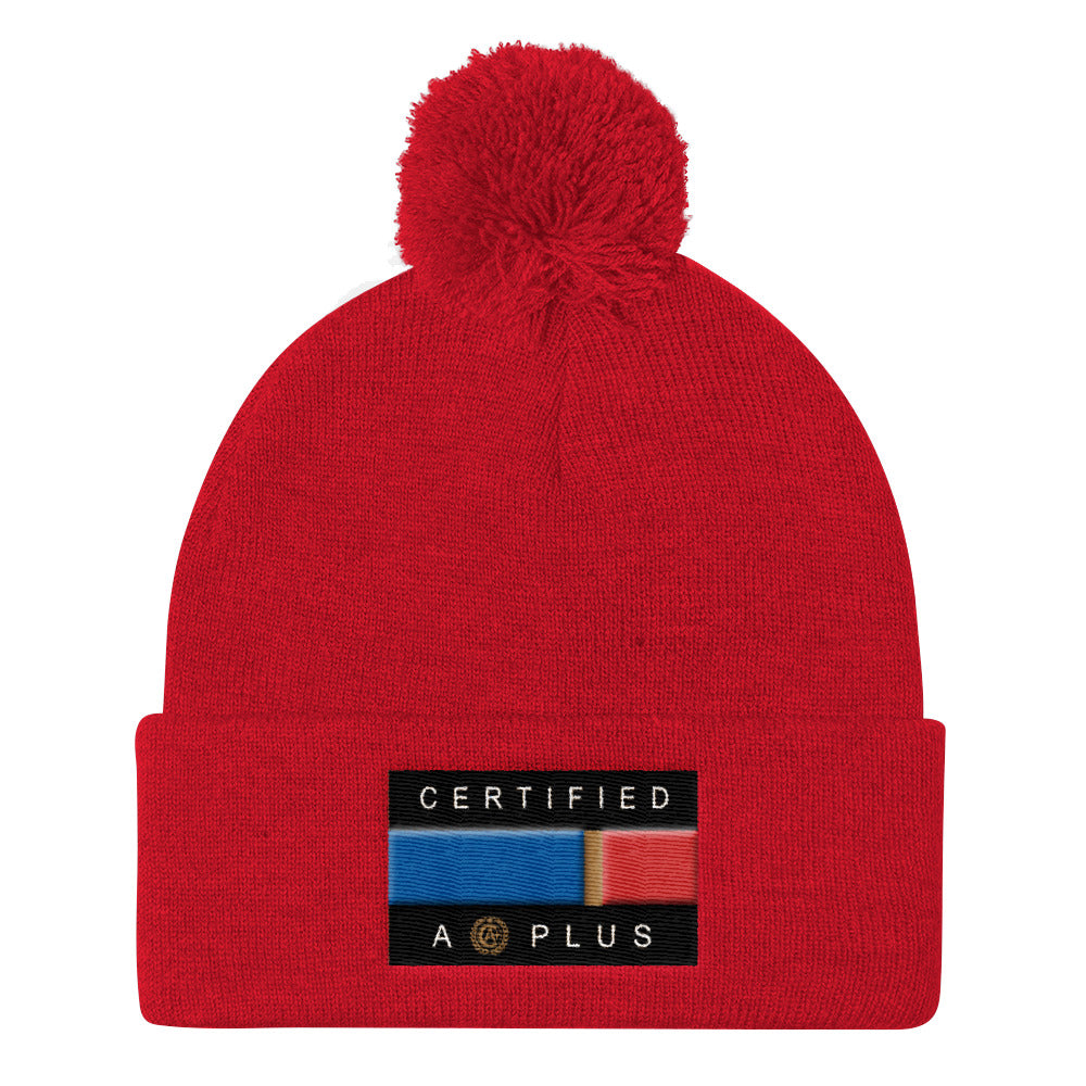 Certified Flag Pom Pom Beanie
