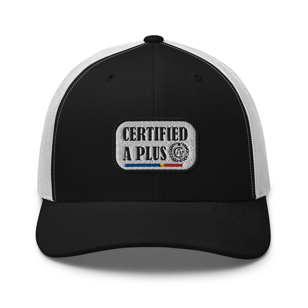 Certified A Plus Trucker Tag Cap