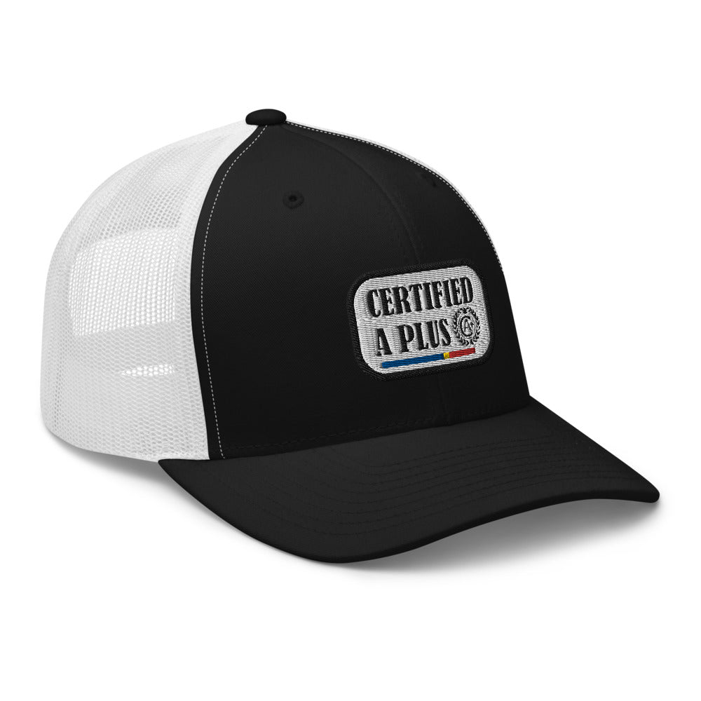 Certified A Plus Trucker Tag Cap