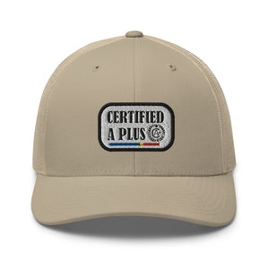 Certified A Plus Trucker Tag Cap