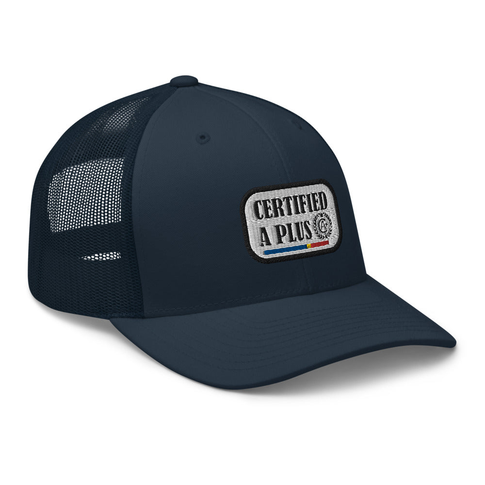 Certified A Plus Trucker Tag Cap