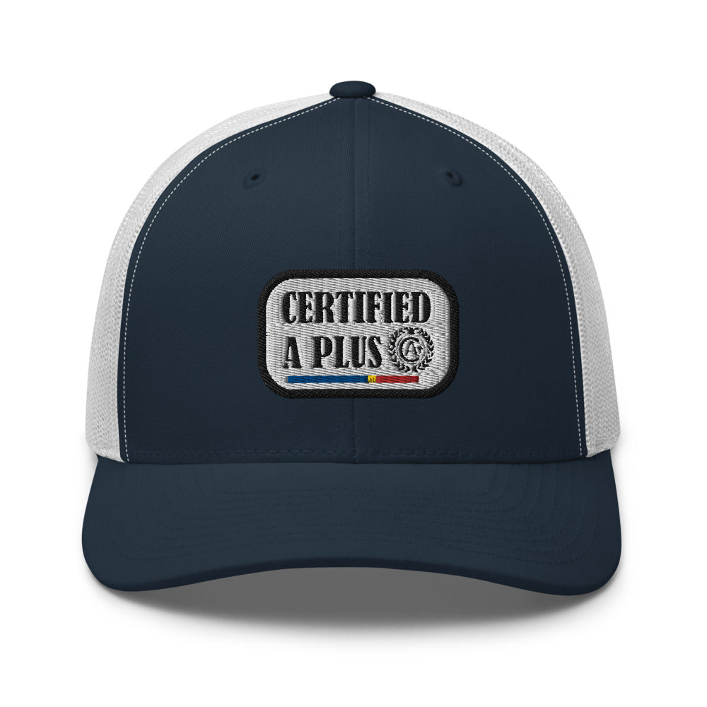 Certified A Plus Trucker Tag Cap