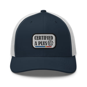Certified A Plus Trucker Tag Cap