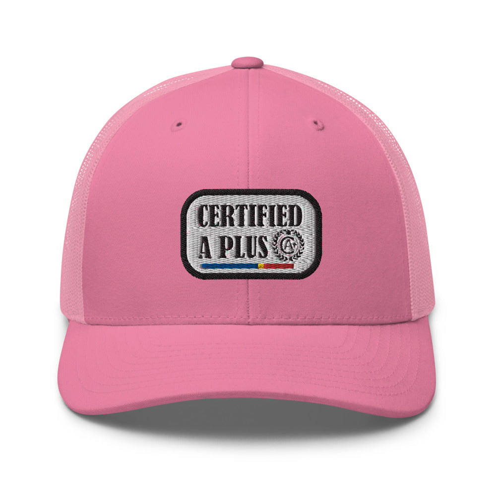 Certified A Plus Trucker Tag Cap