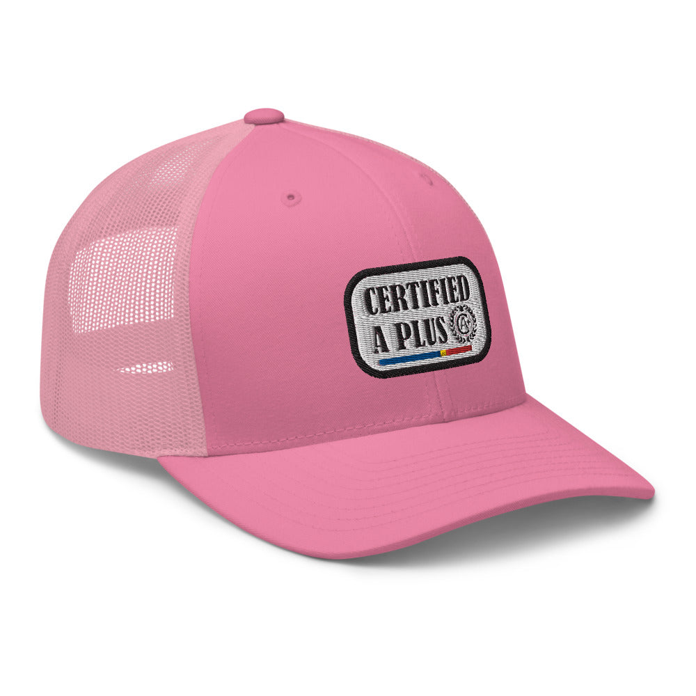 Certified A Plus Trucker Tag Cap