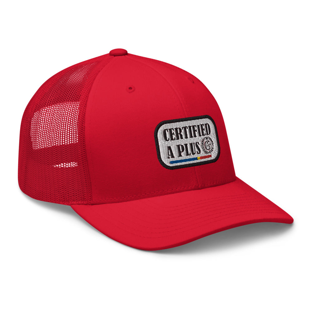 Certified A Plus Trucker Tag Cap