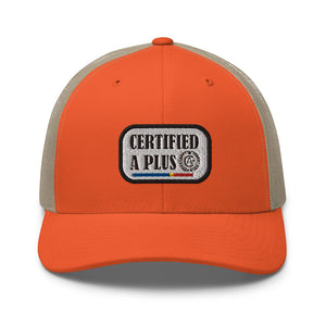 Certified A Plus Trucker Tag Cap