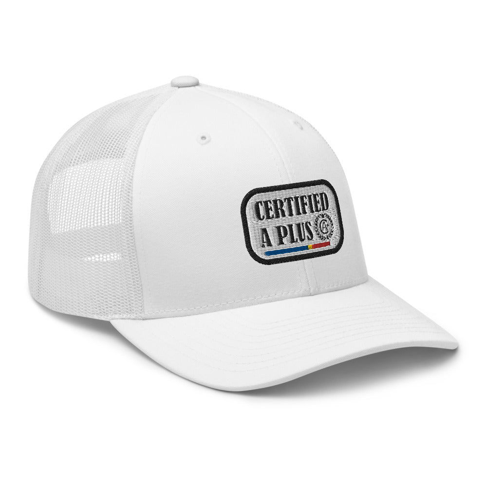Certified A Plus Trucker Tag Cap